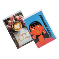 Female Birthday Greeting Card & Envelope